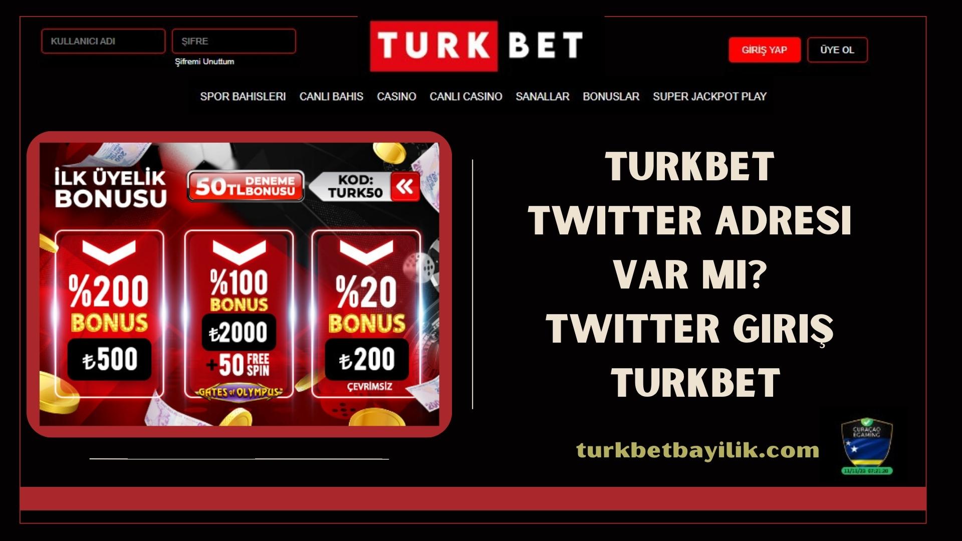 Turkbet Twitter Adresi Var mı? Twitter Giriş Turkbet