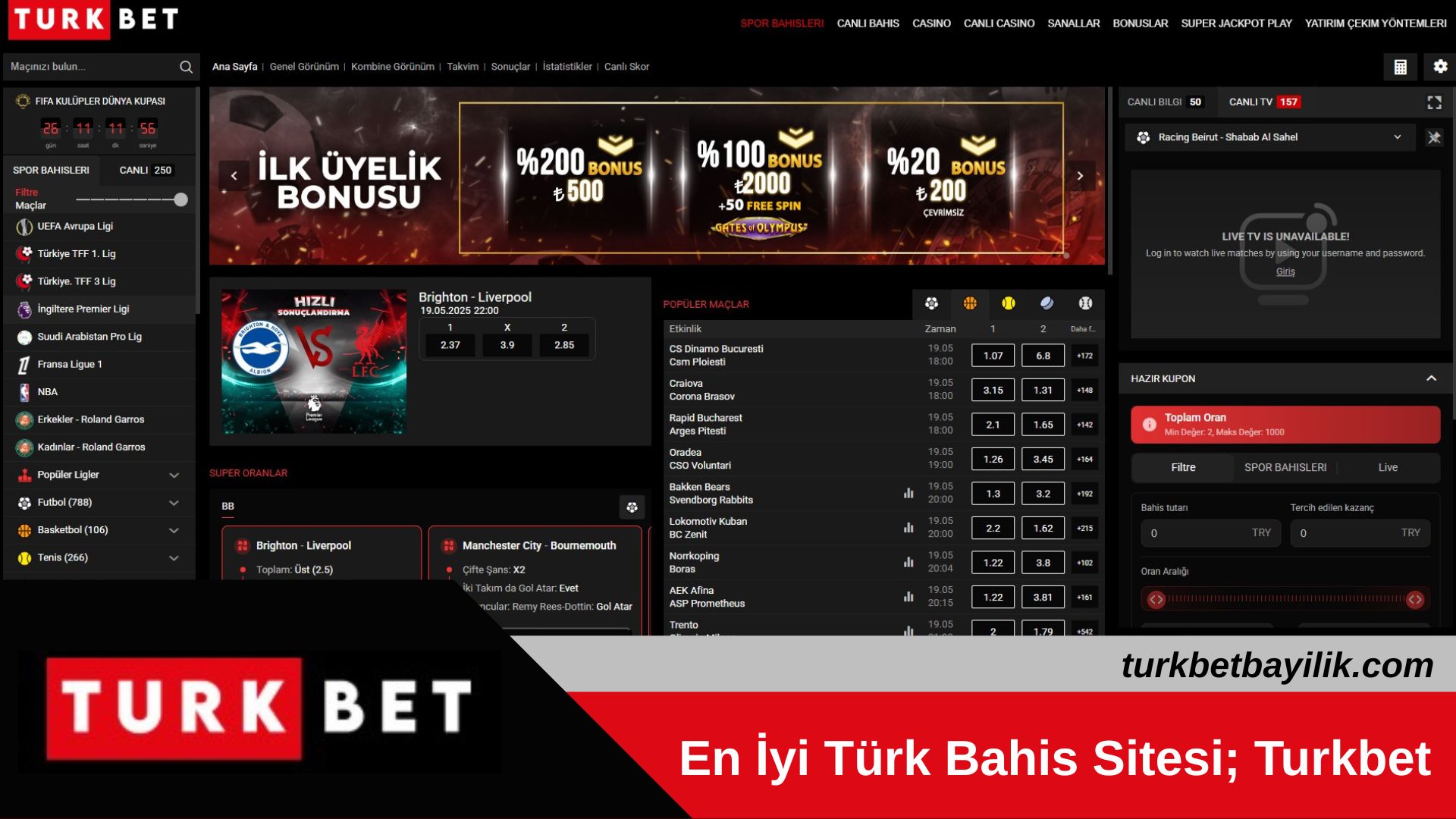 En İyi Türk Bahis Sitesi; Turkbet